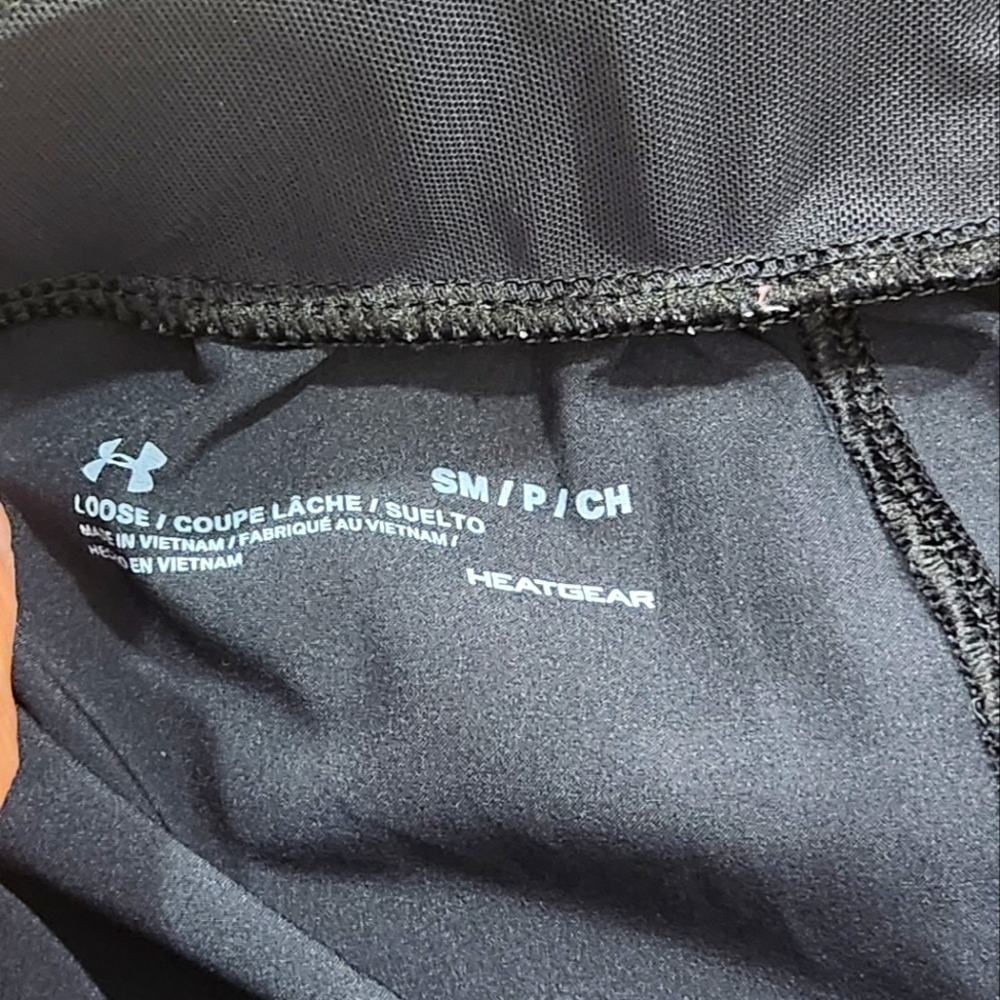 Project Rock Under Armour Shorts Womens Size S Black Heat Gear Loose Fit 1351900 - Picture 8 of 10